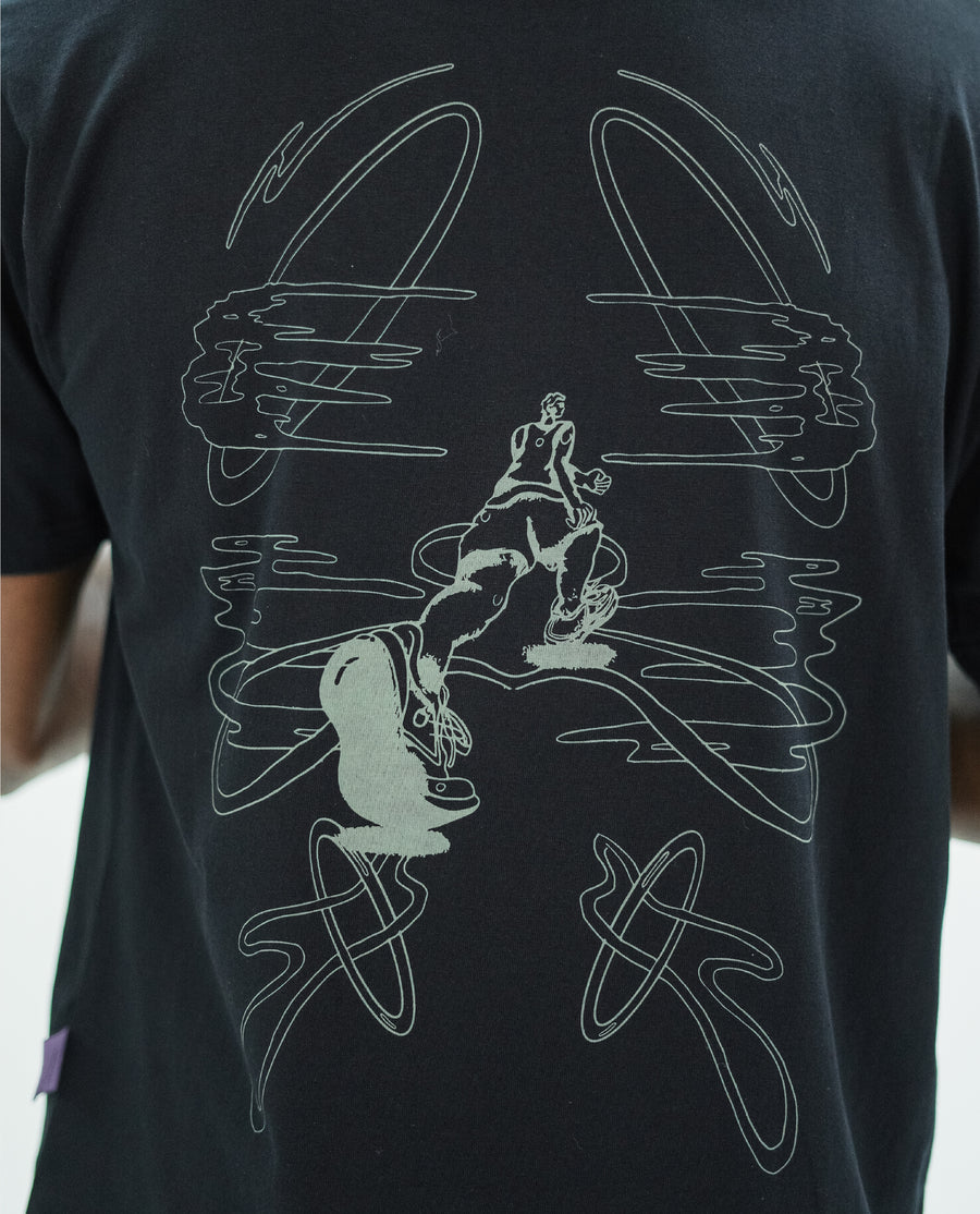 Mind Runner Regular T-Shirt Black