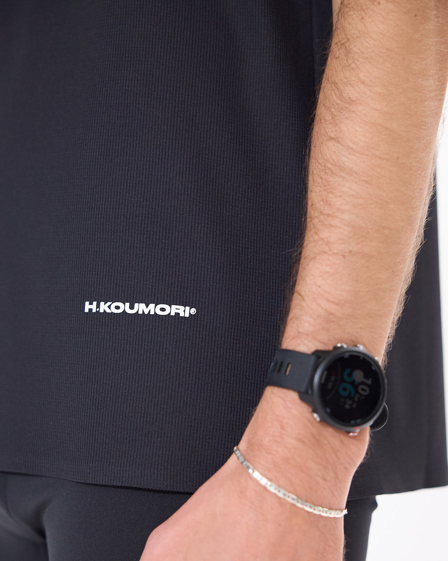 H.Koumori Training T-Shirt Obsidiana Black