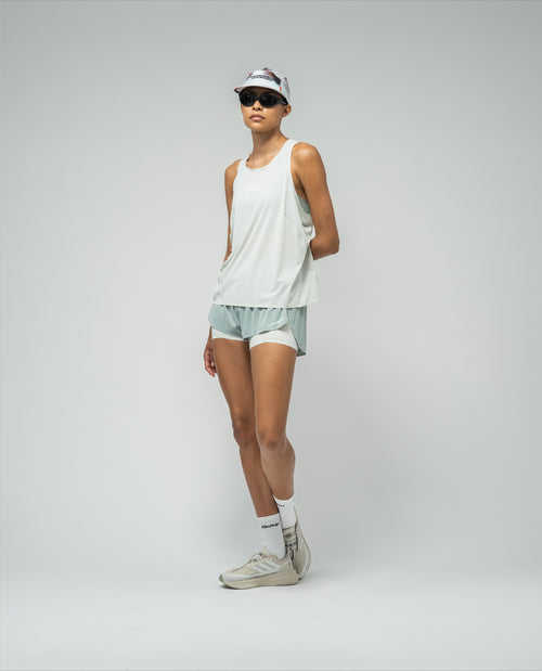 Womens Race Singlet Dawn Blue