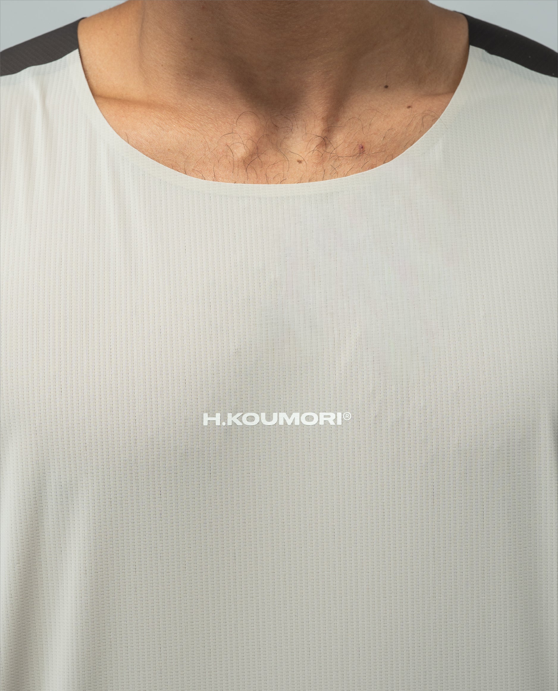 Race Singlet Silver Cloud