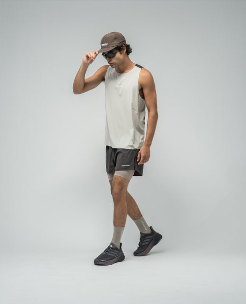 Race Singlet Silver Cloud