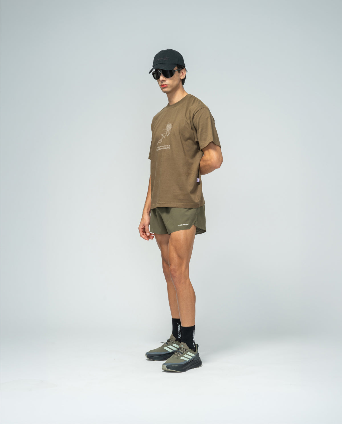 H.KOUMORI Regular T-Shirt Military Olive