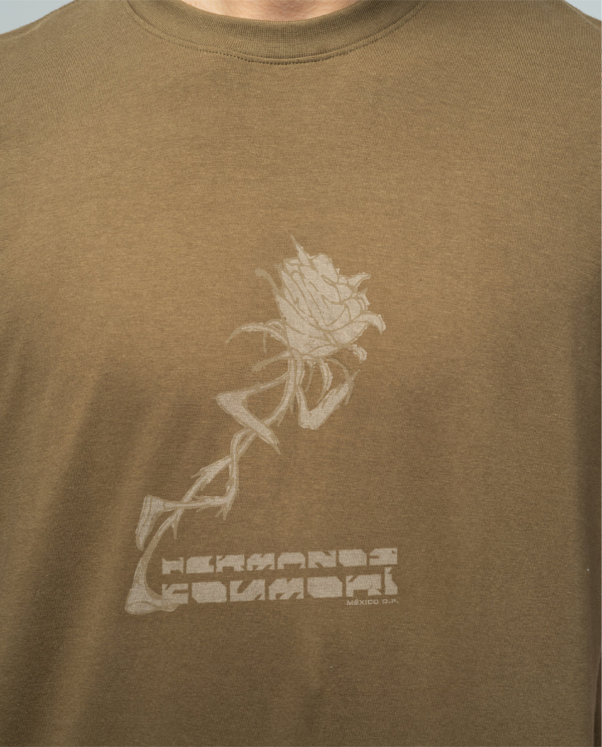 H.KOUMORI Regular T-Shirt Military Olive
