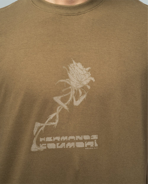 H.KOUMORI Regular T-Shirt Olive