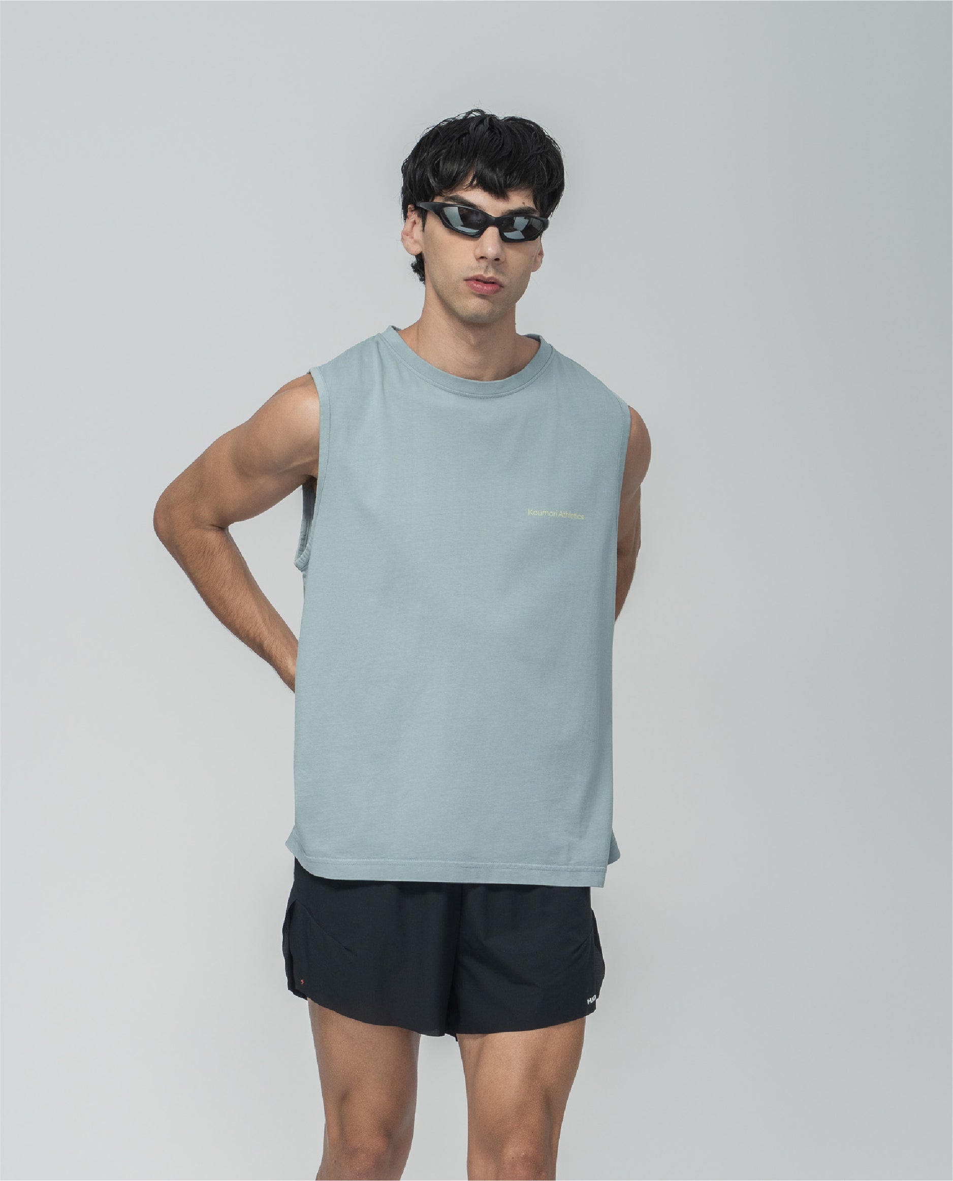 Side Mark Muscle T-Shirt Abyss Blue