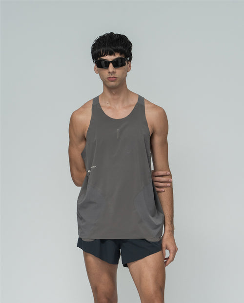 Adidas x H.KOUMORI Running Singlet Charcoal