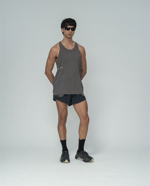 Adidas x H.KOUMORI Running Singlet Charcoal