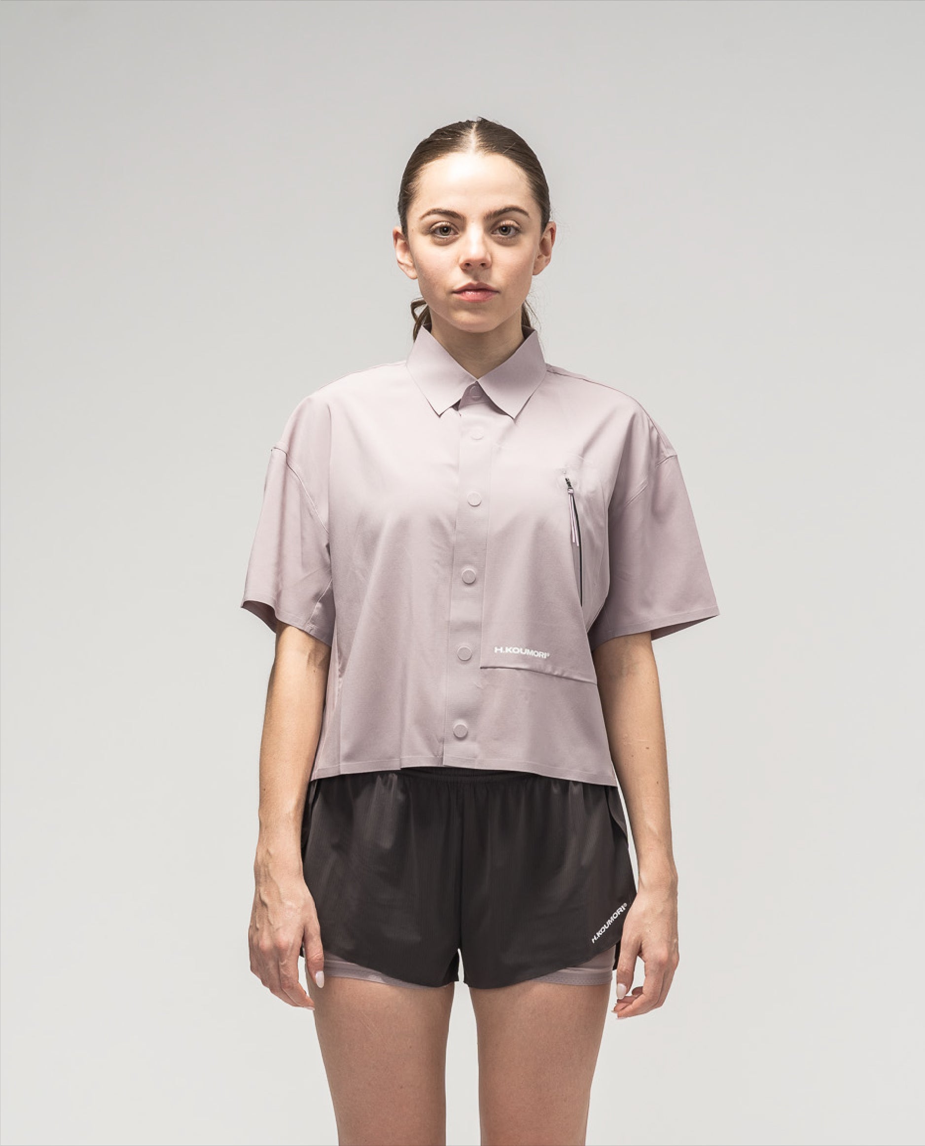 Cropped Camp Shirt Quail