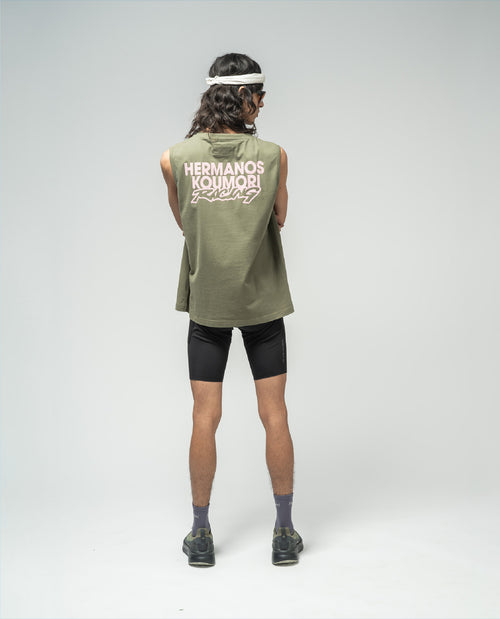Racing Muscle T-Shirt Winter Moss