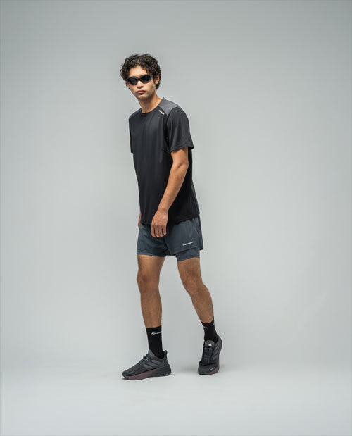 SS Light Training T-Shirt Asphalt Black