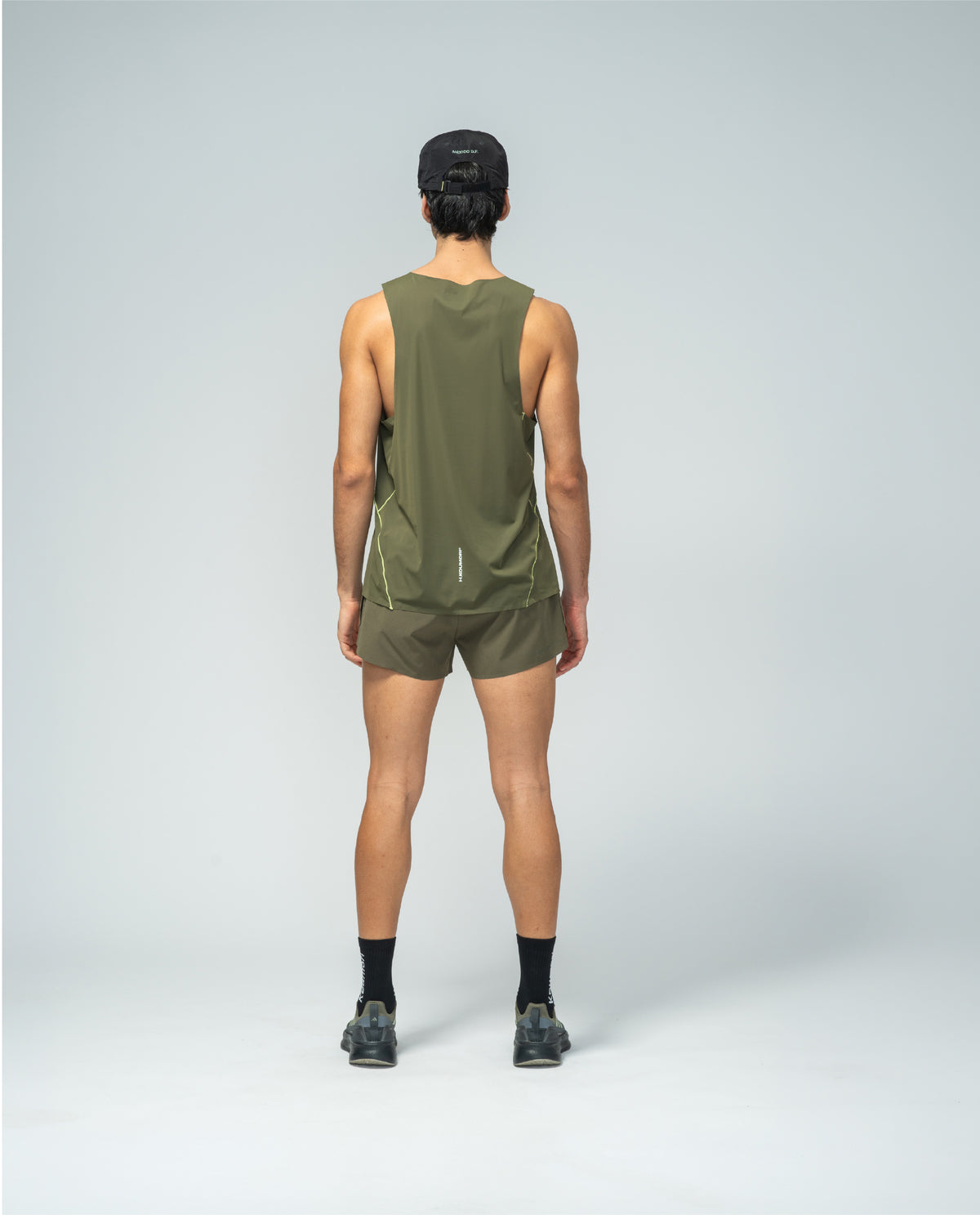 Race Singlet Olive Night