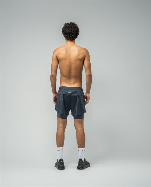 Short De Entrenamiento India Ink / Ombre Blue