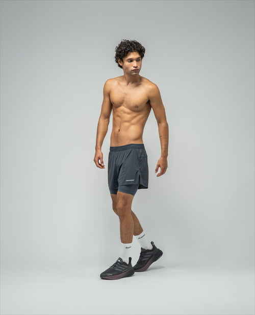 Short De Entrenamiento India Ink / Ombre Blue