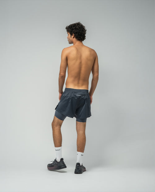 Short De Entrenamiento India Ink / Ombre Blue