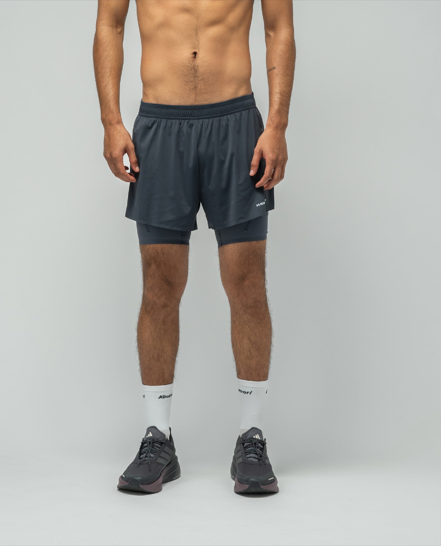 Short De Entrenamiento India Ink / Ombre Blue