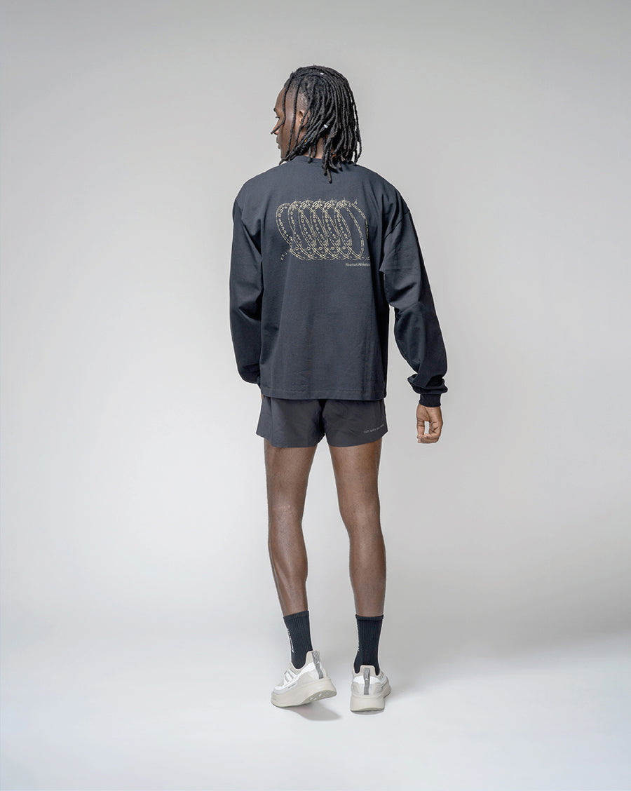 Running Motion Regular Long Sleeve Black