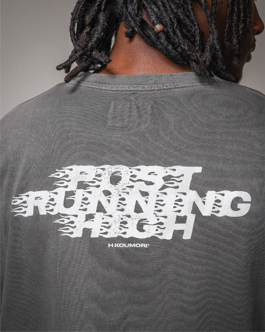 Post Running High Flames Regular T-Shirt Garment Dye
