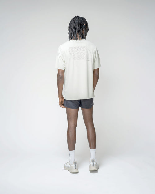 Playera De Entrenamiento Running Motion Glacier Grey