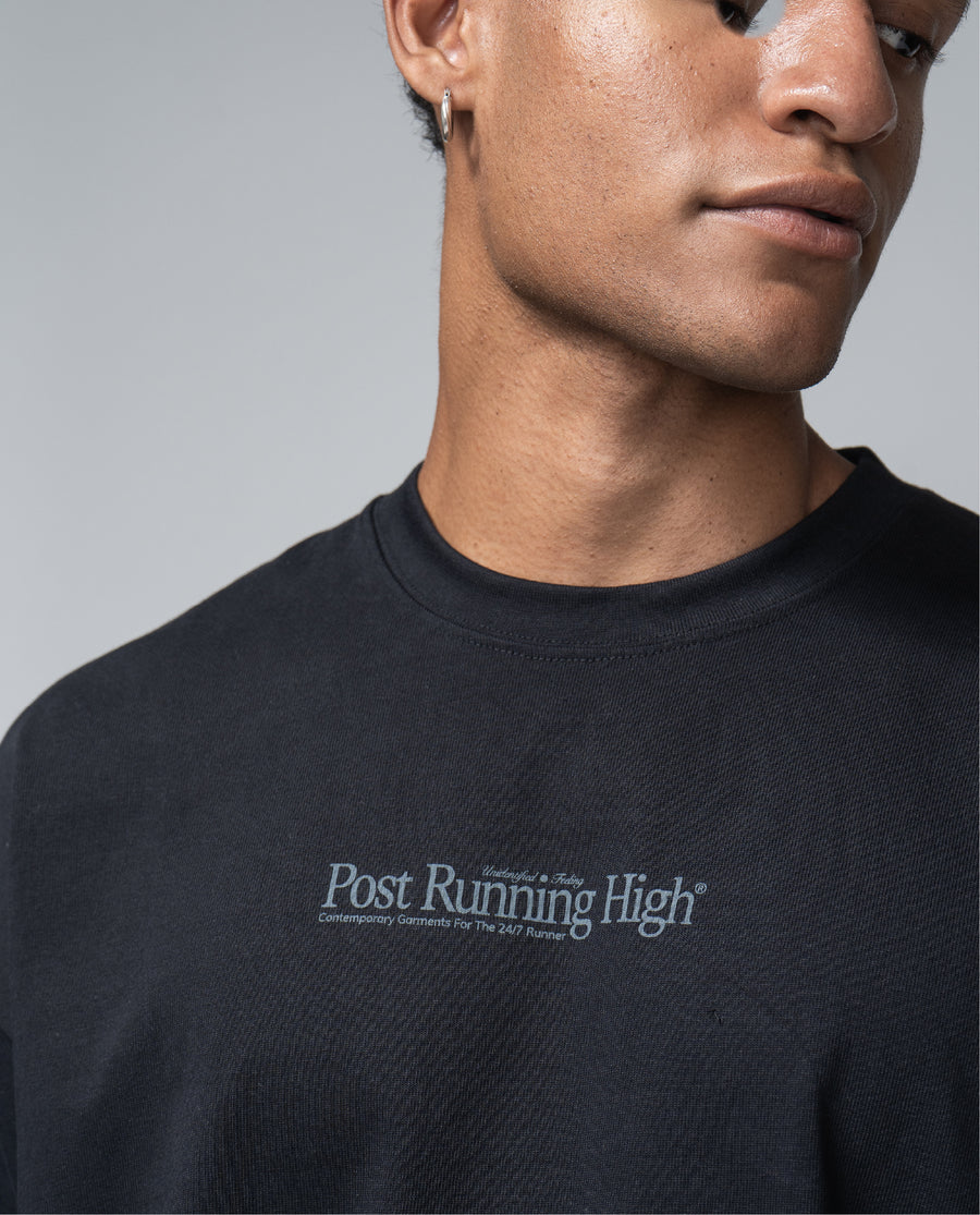 Post Running High Long Sleeve T-Shirt Black