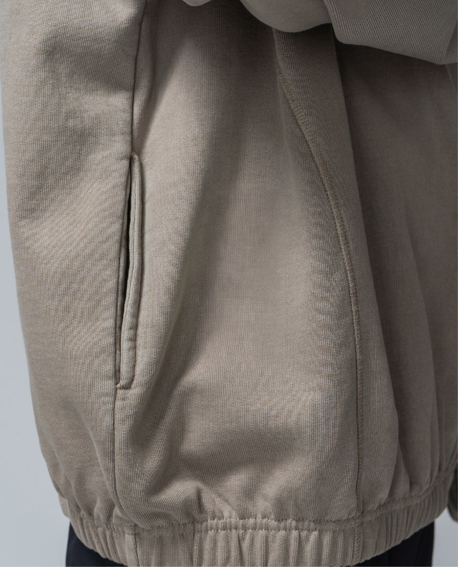 Pausa Half Zip Fossil Brown