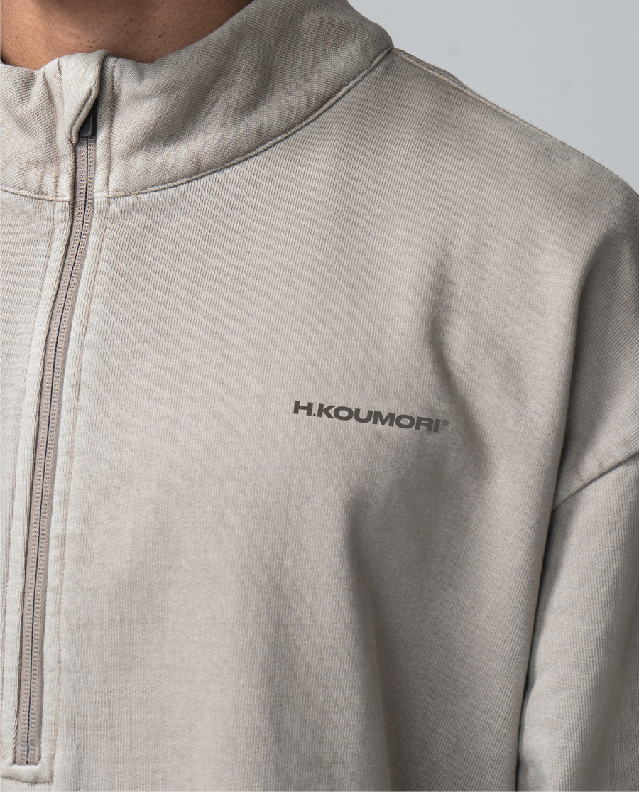 Sport Half Zip Fossil Brown