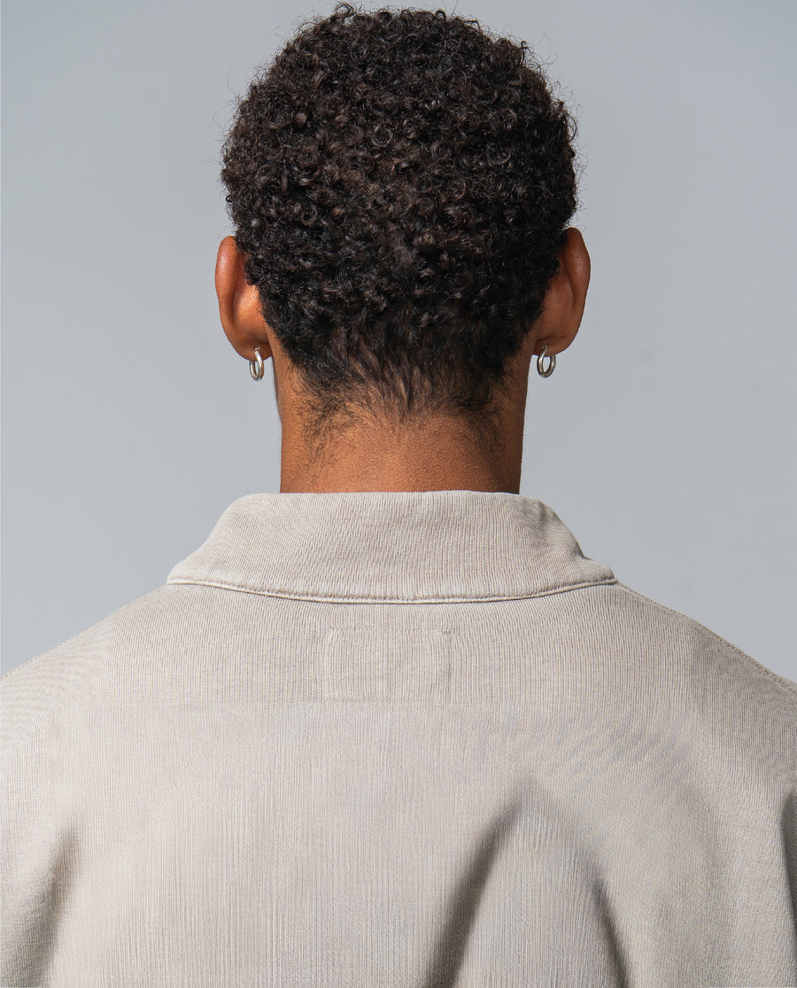 Pausa Half Zip Fossil Brown