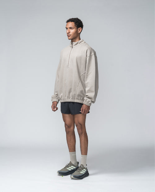 Pausa Half Zip Fossil Brown