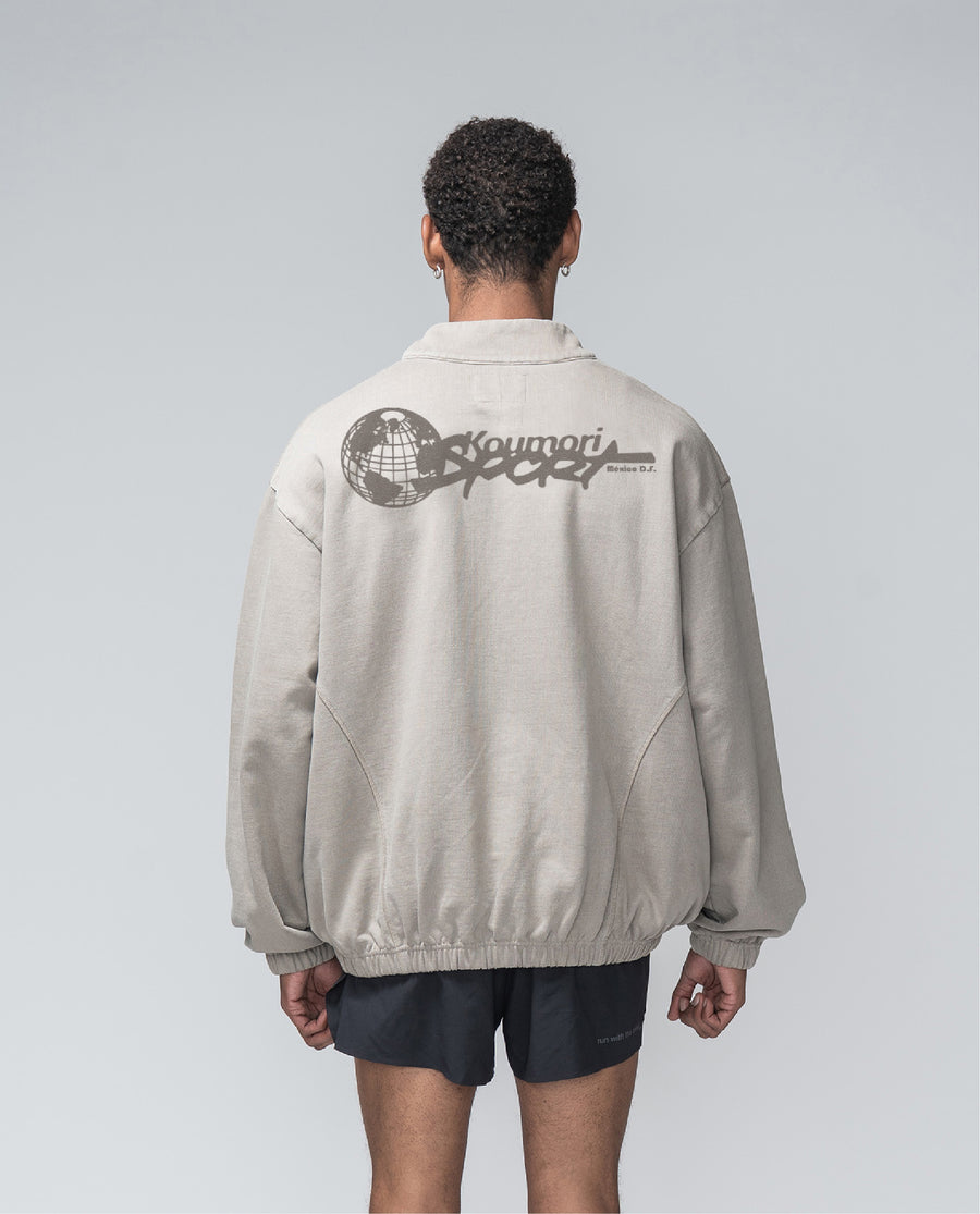 Sport Half Zip Fossil Brown