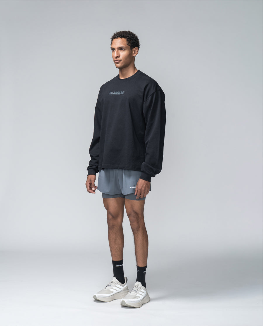 Post Running High Long Sleeve T-Shirt Black
