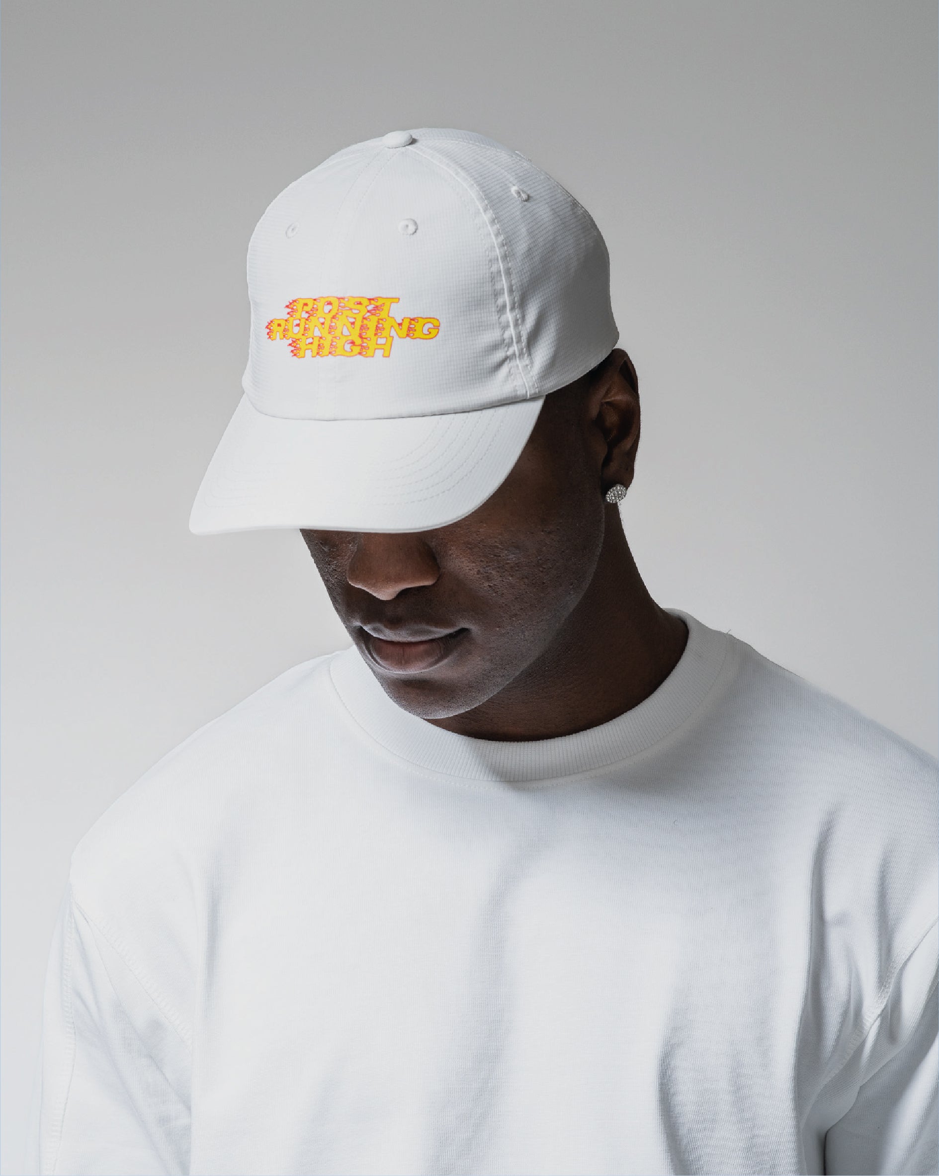 Post Running High Flames Everyday Cap Glacier Grey – Hermanos Koumori