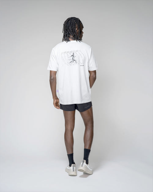 Playera Regular Running Motion Blanca