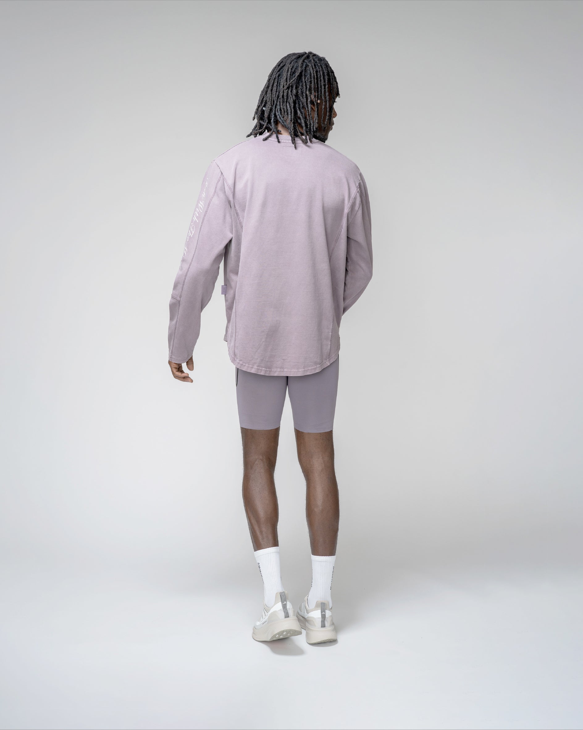 Long Sleeve Stride Con Logo Lila 