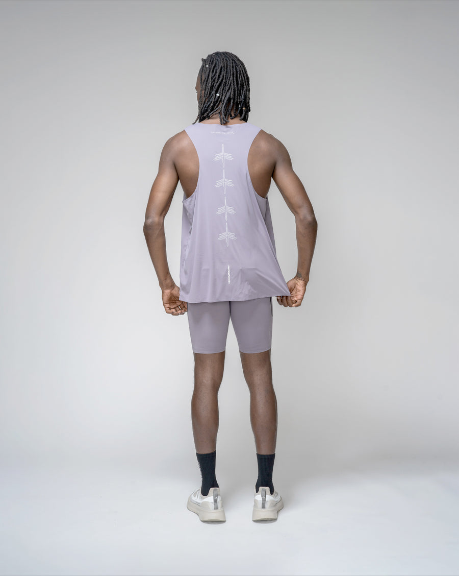 Graphic Race Singlet Lilac