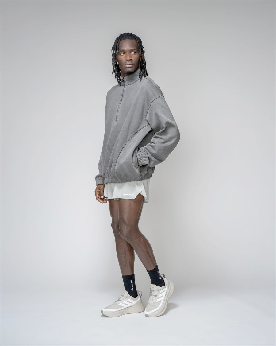 Pausa Half Zip Garment Dye