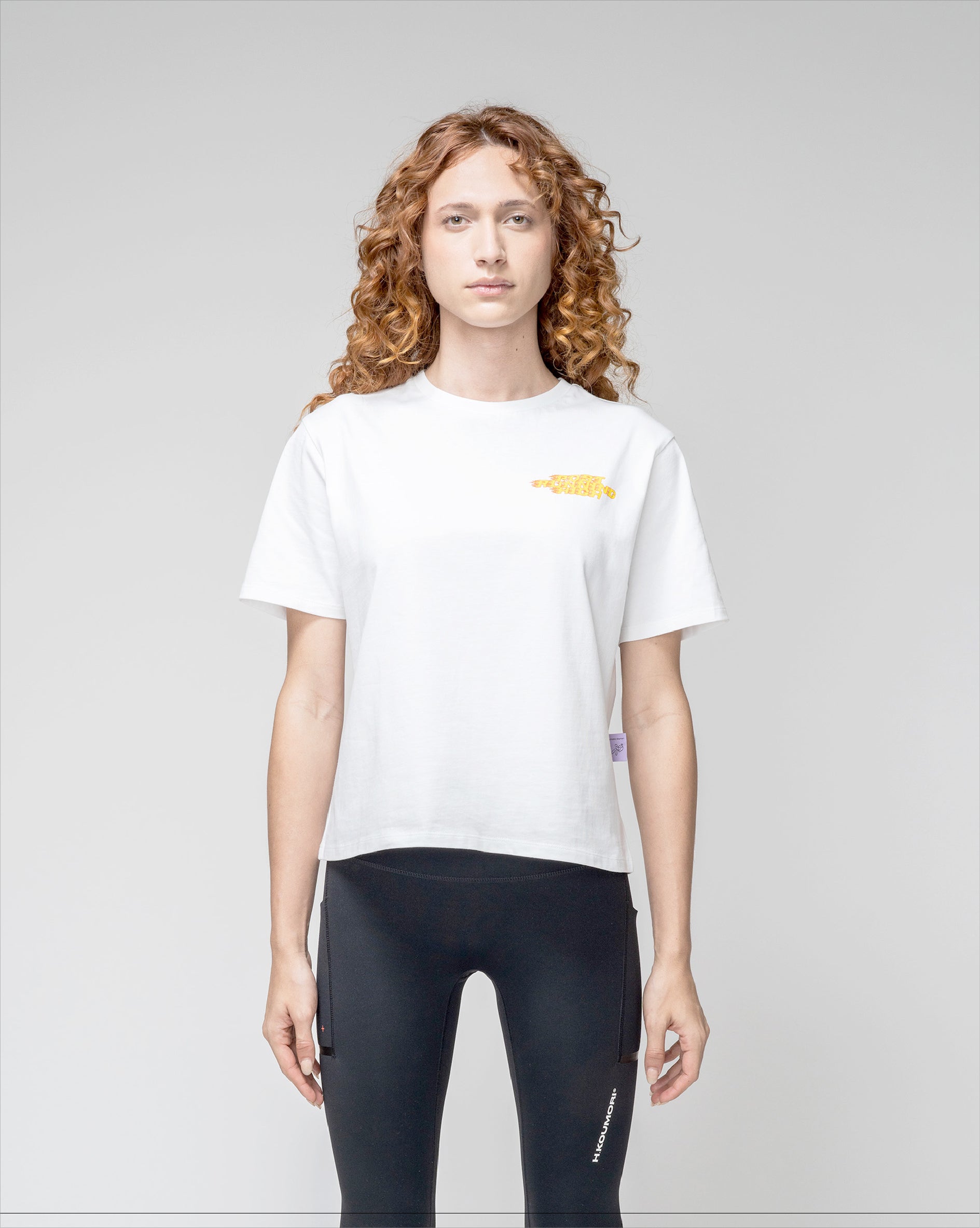 Post Running High Flames Women´s Regular T-Shirt White