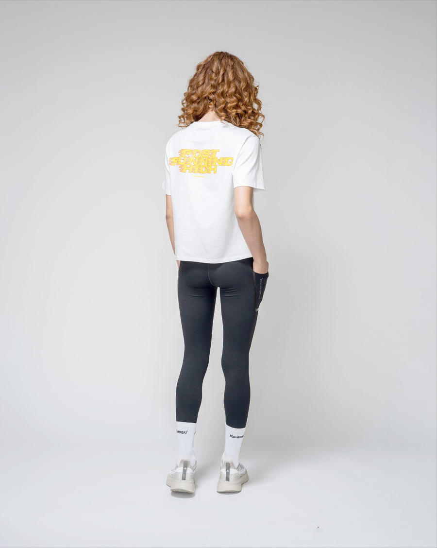 Post Running High Flames Women´s Regular T-Shirt White
