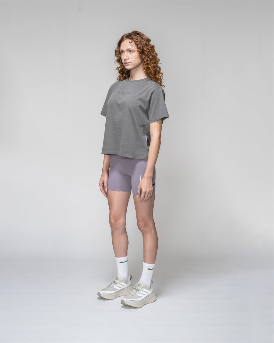 Women's Run With The Mind Regular T-Shirt Garment Dye