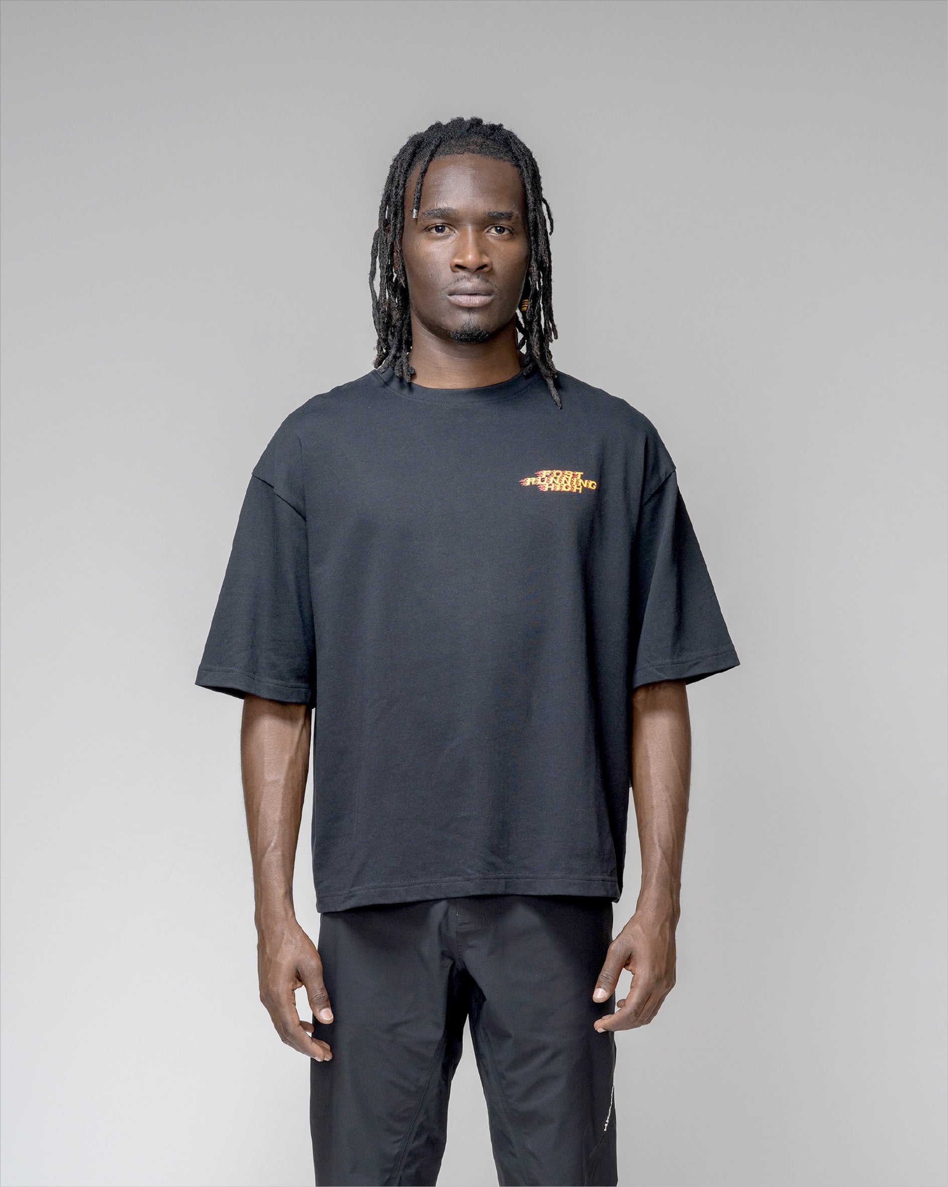 Post Running High Flames Boulder T-Shirt Black