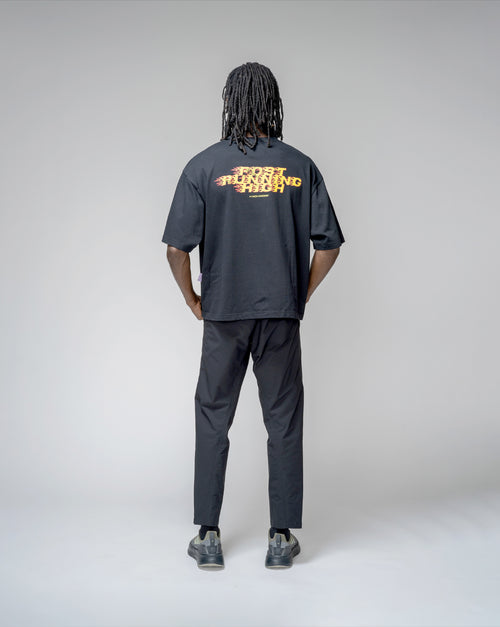 Playera Boulder Post Running High Flames Negra