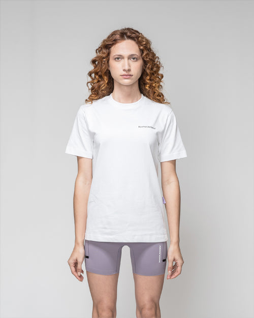 Playera Blanca Regular Running Motion Para Mujer 
