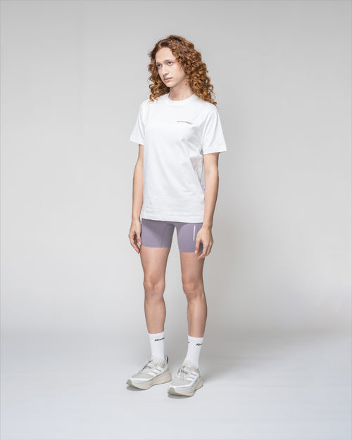 Playera Blanca Regular Running Motion Para Mujer 