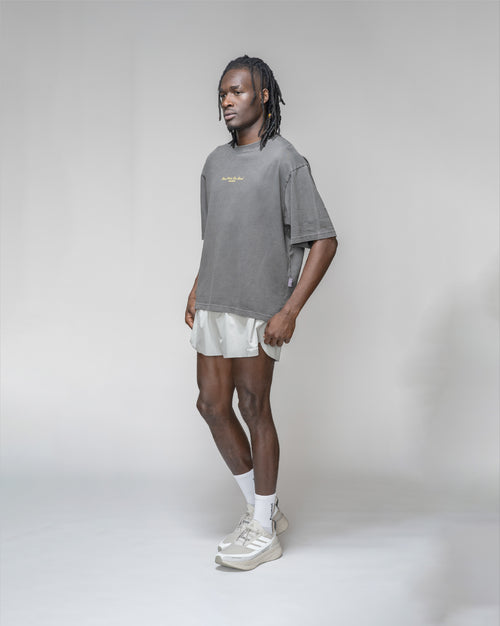 Playera Boulder Con Eslogan Garment Dye