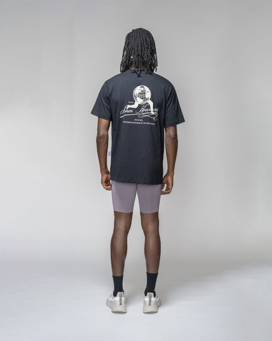 Running World Regular T-Shirt Black