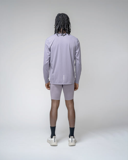 Playera Ligera De Entrenamiento Long Sleeve Con Grafico Lila