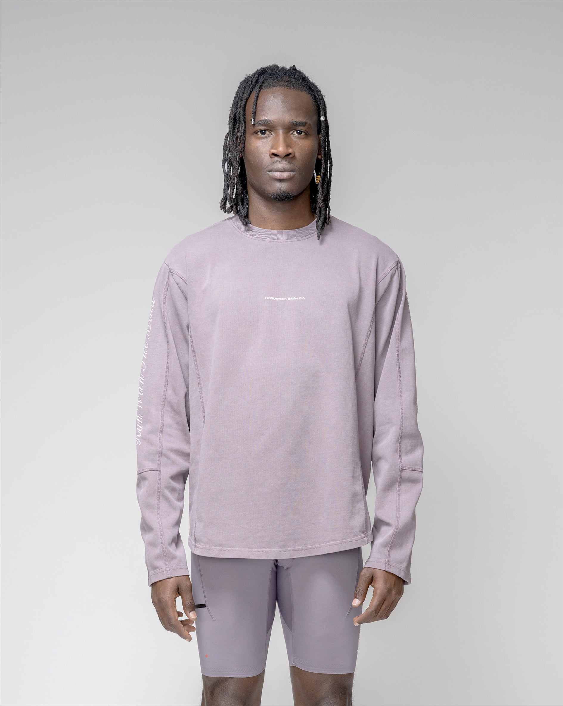 Logo Stride Long Sleeve Grape