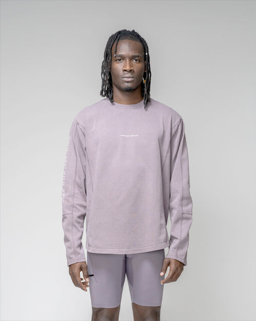 Long Sleeve Stride Con Logo Lila 
