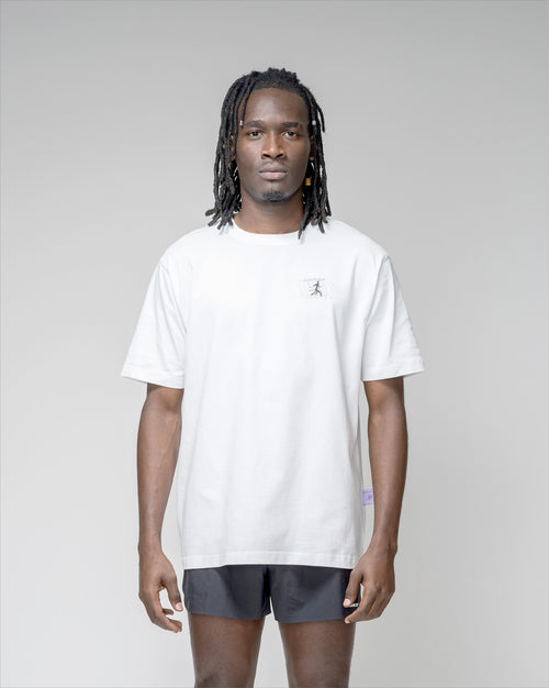 Playera Regular Running Motion Blanca